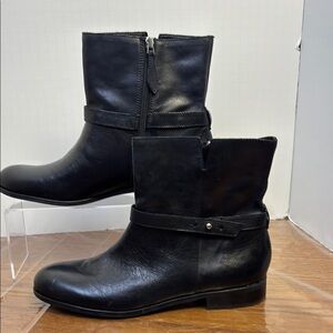 Franco Sarto Black Ankle Booties Sleek Design